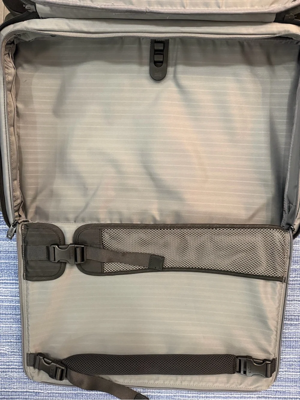 Tumi Black Softside Carry-On with Front Zip Pocket